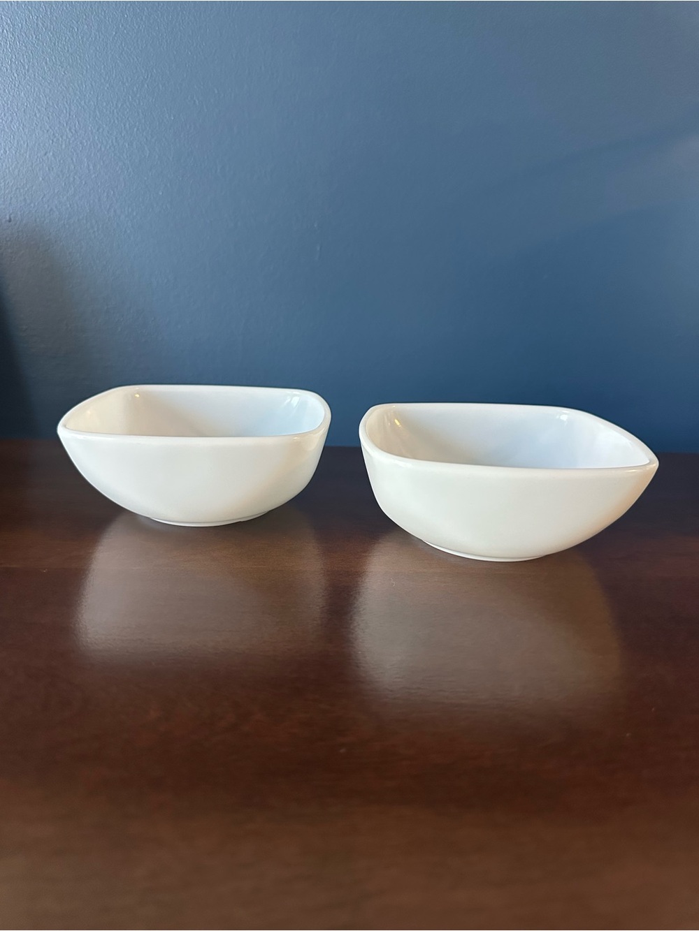Vintage Pyrex 410 Milk Glass Square Bowls – Set of 2